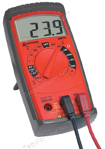 Digital display multimeter for home, auto, boat, RV, or workshop 6 functions/14 ranges Special ranges to test batteries Industry standard test leads, safety rated Protective holster included CAT II 600 V rated