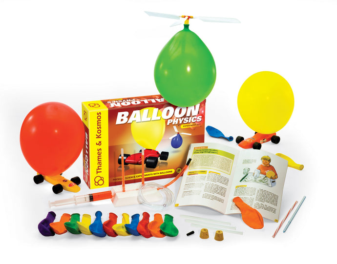 2004 Parents' Choice Recommended Award | Learn about balloons and rubber | Investigate forces with balloon rockets | Observe surprising physical science phenomena | Perform electrostatic magic tricks