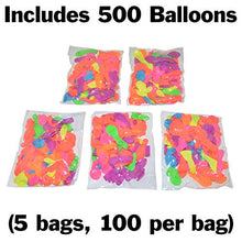 Load image into Gallery viewer, Water Balloon Launcher, 3 Person Slingshot Launches Balloons 500 Yards, Great Outdoor Fun, Also Flings T-Shirts, Snowballs, Splash Balls, Includes 500 Water Balloons and Storage Bag
