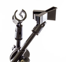 Load image into Gallery viewer, Double Microphone Stand Boom Mic Arm, Adjustable Over 7&#39; Foot Mike Stage Tripod
