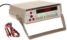 Load image into Gallery viewer, Manual-ranging digital multimeter measures voltage, current, resistance, capacitance, and frequency, and performs continuity and diode tests | True RMS meter provides accurate readings when measuring linear or nonlinear loads where the current or voltage has a sinusoidal or nonsinusoidal waveform | Audible continuity sensor confirms a circuit conducts electricity, and diode test detects proper functioning of a circuit&#39;s diodes | Circuit protection on all ranges for added security in high-energy 
