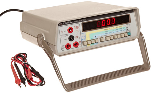 Manual-ranging digital multimeter measures voltage, current, resistance, capacitance, and frequency, and performs continuity and diode tests | True RMS meter provides accurate readings when measuring linear or nonlinear loads where the current or voltage has a sinusoidal or nonsinusoidal waveform | Audible continuity sensor confirms a circuit conducts electricity, and diode test detects proper functioning of a circuit's diodes | Circuit protection on all ranges for added security in high-energy 