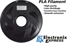 Load image into Gallery viewer, Black Color PLA 3D Printer Filament, 1.75 mm Diameter with +/-0.02 mm Accuracy, 1 kg Spool (2.2 lbs)
