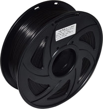 Load image into Gallery viewer, Black Color PLA 3D Printer Filament, 1.75 mm Diameter with +/-0.02 mm Accuracy, 1 kg Spool (2.2 lbs)
