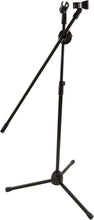 Load image into Gallery viewer, Double Microphone Stand Boom Mic Arm, Adjustable Over 7&#39; Foot Mike Stage Tripod
