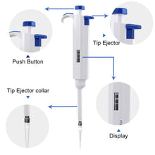 Load image into Gallery viewer, JoanLab 100µL Precision Mechanical Pipettor Micropipette, Accurately and Precisely Samples and Dispenses 100 Microliters of Liquid
