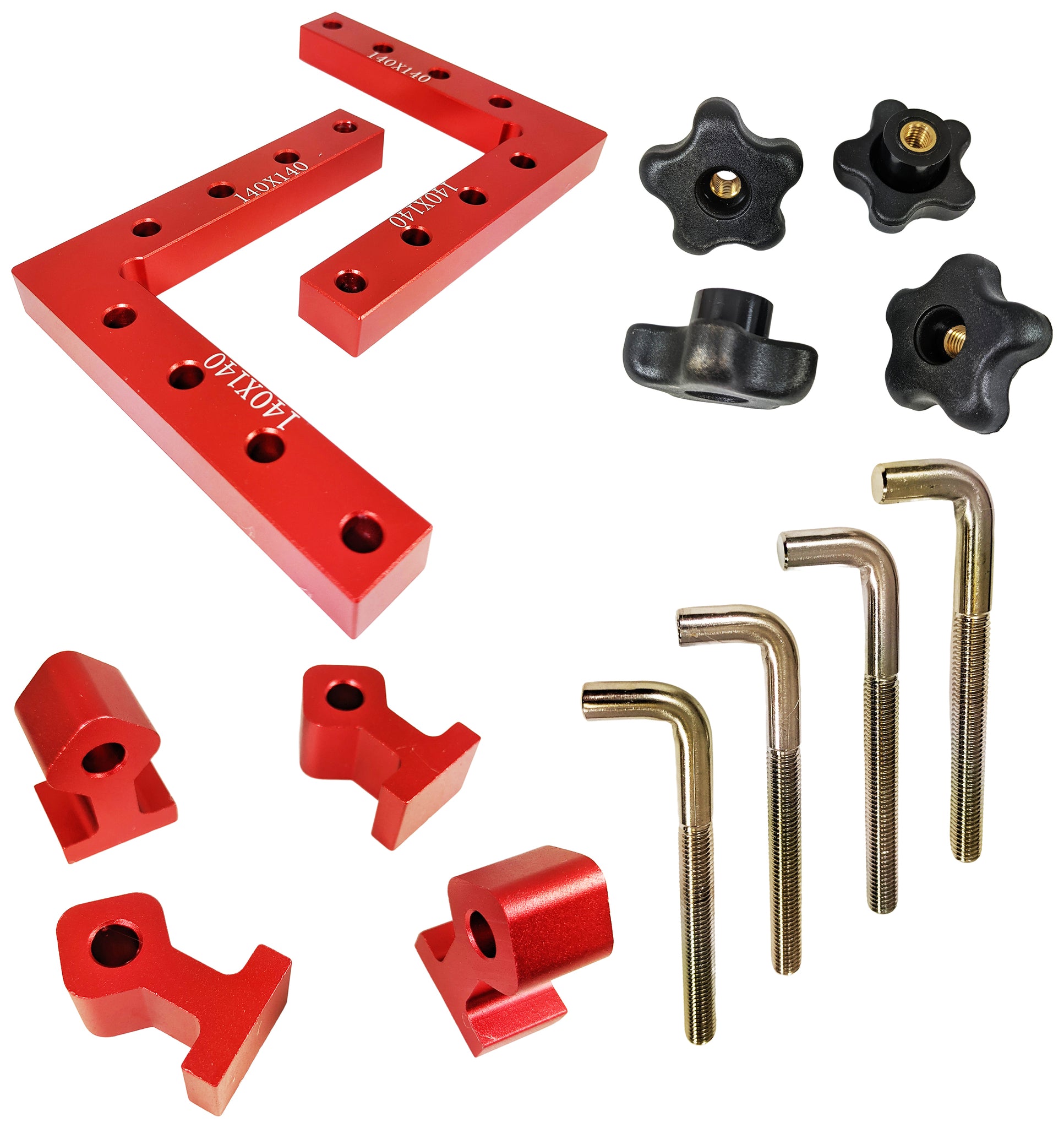 4 Pieces Positioning Squares, 90 Degree Positioning Clamp, L-type