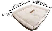 Load image into Gallery viewer, Extra Large 47&quot;×40&quot; Pet Bed for Dogs or Cats - Super Soft, Machine Washable, Waterproof Non-Slip Underside, Low Front Wall for Easy Entering &amp; Exiting
