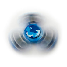 Load image into Gallery viewer, Blue Camouflauge Fidget Spinner - Tri-Spinner Sensory Toy
