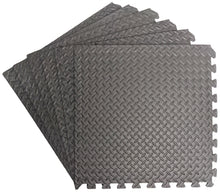 Load image into Gallery viewer, Interlocking Foam Tiles ½-inch Thick Exercise Mat - Soft Supportive Cushion for Exercising or Gym Equipment Floor Protection, Non-Skid Texture

