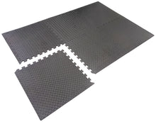 Load image into Gallery viewer, Interlocking Foam Tiles ½-inch Thick Exercise Mat - Soft Supportive Cushion for Exercising or Gym Equipment Floor Protection, Non-Skid Texture
