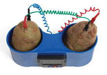 Load image into Gallery viewer, American Educational Blue Plastic Two Potato Clock, 8-1/2&quot; Length x 3-1/2&quot; Width x 2-3/4&quot; Height
