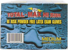 Load image into Gallery viewer, Total Max Hi-Risk Powder-Free Latex Gloves – 15 Mil Box of 50 (Medium)
