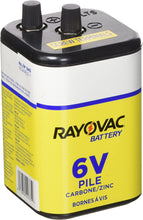 Load image into Gallery viewer, Rayovac 6-Volt Heavy Duty Lantern Battery with Screw Terminals (945R4C)
