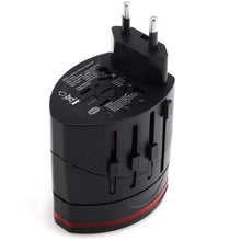 Load image into Gallery viewer, DC Universal Worldwide Charger AC Power Plug Travel Adapter Converter with 2 USB Ports
