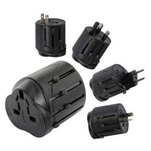 Load image into Gallery viewer, 100% brand new universal power plug adapter - does not convert voltage | Elegant, safe and easy way to connect your portable appliances worldwide | Suitable for all equipment without grounding plug | 2.5A; Covers over 150 countries | 110V - max. 275W and 220V - max. 550W
