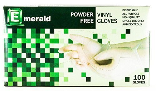 Box of 100 | Small | Vinyl Gloves | Powder-Free | Latex-Free