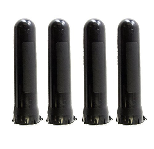 4 pack of strong and durable black pods | Each holds up to 140 paintballs | Locking, spring loaded lid | Lids won't pop open on their own, and still open easily | Fits well into most harnesses (Each pod measures 11'' x 2.5