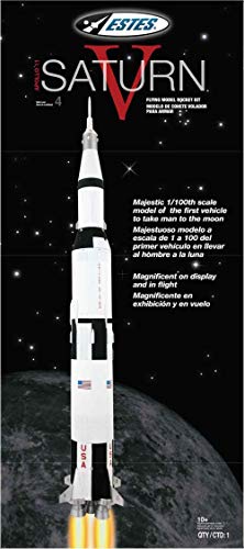 Exceptional 1:100th scale model | Magnificent on display and in flight | All new highly detailed plastic parts | Recommended Engines: E12-4 (first launch), E30-4 | ATTENTION: Requires Estes E Launch Controller and E Launch Pad - Sold Separately