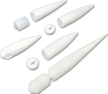 Load image into Gallery viewer, Estes NC-50 Nose Cone Pack - Includes 4 Nose Cones that fit BT-50 Body Tubes (3162)
