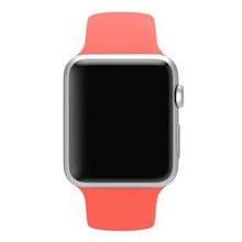 Load image into Gallery viewer, Sports Soft Silicone Rubber Fitness Replacement Wrist Watch Band Strap for Apple 38mm and 40mm iWatch (Compatible for Wrist Circumference Length 140-180mm - Pink)
