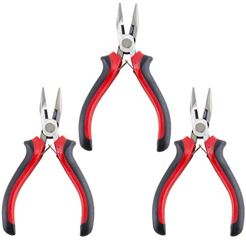 3 Pack Long Nose Pliers, each measure 5