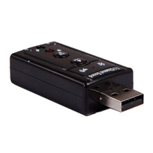 Load image into Gallery viewer, Virtual 7.1 Channel USB External Sound Card Audio Adapter with Headphone Output and Microphone Input
