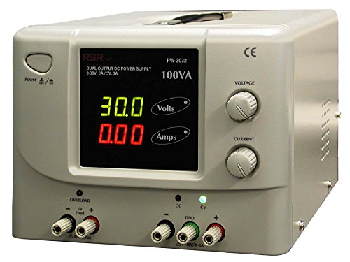 Ripple and noise: 3mVrms. | Display accuracy: less than 0.1% + 2 digits. | Dimensions: W=230m, H=170m, D=310m. | Power source voltage selectable for both 115V or 220V. | 