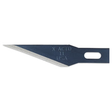 Load image into Gallery viewer, #11 Classic fine point blades for X-ACTO knives | Designed for an extended life and maximum performance | Extremely durable and long lasting | Made in the USA | Bulk pack of 100 blades
