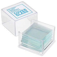 Load image into Gallery viewer, 1000 Pack of 22x22mm Cover Glass Slips for Microscope Slides (.13 to .17mm Thick) - Includes 10 Containers of 100
