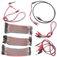 Load image into Gallery viewer, Test Leads with Pins for Solderless Breadboarding and Prototyping - Includes Test Pin to Banana, Alligator, MiniGrabber, BNC, and Dupont Jumper Cables
