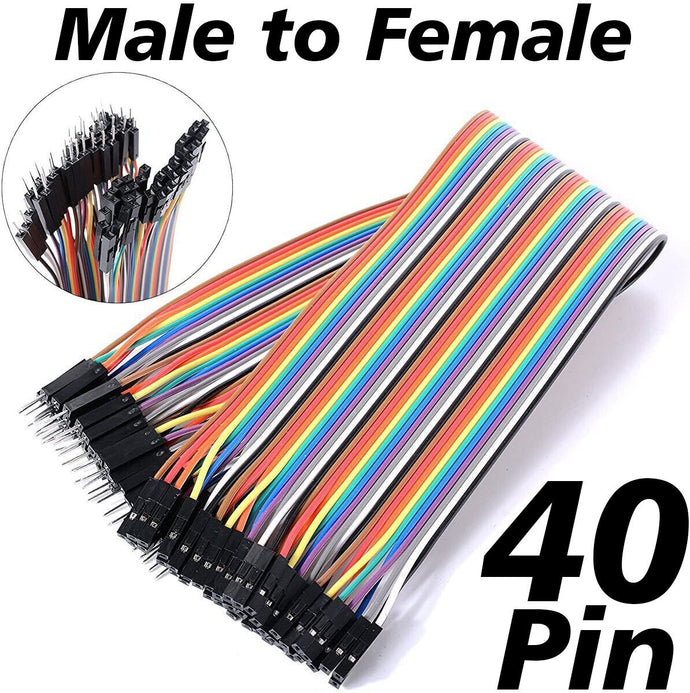 40 Pin Male To Female Jumper Wire Cable, 9